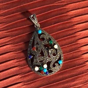 Antique sterling silver pendant 🎀